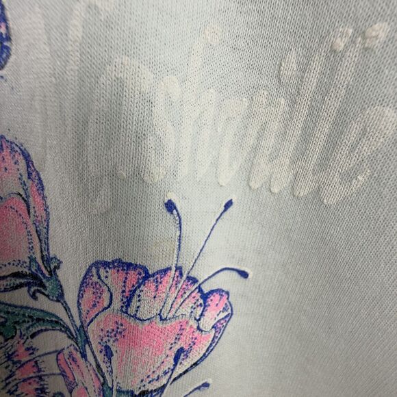 80s/90s Vintage Graphic Cat T-Shirt Pastel Kawaii Kitten | Made in USA - Picture 13 of 14